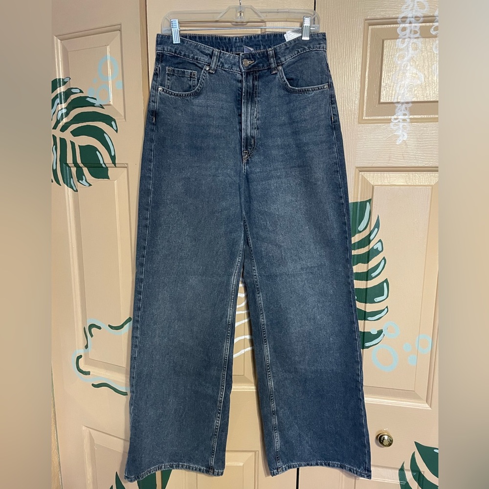 Vintage wide leg denim jean